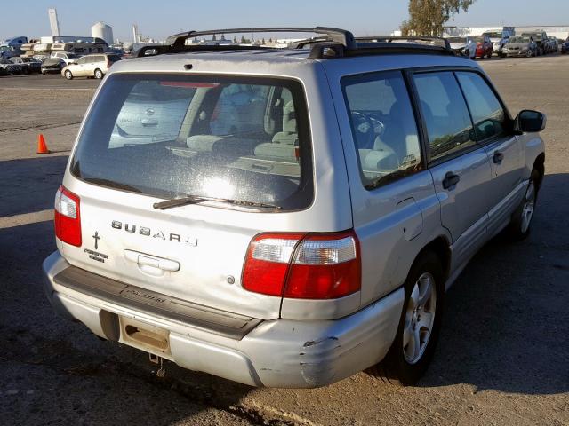 JF1SF65651H718594 - 2001 SUBARU FORESTER S SILVER photo 4