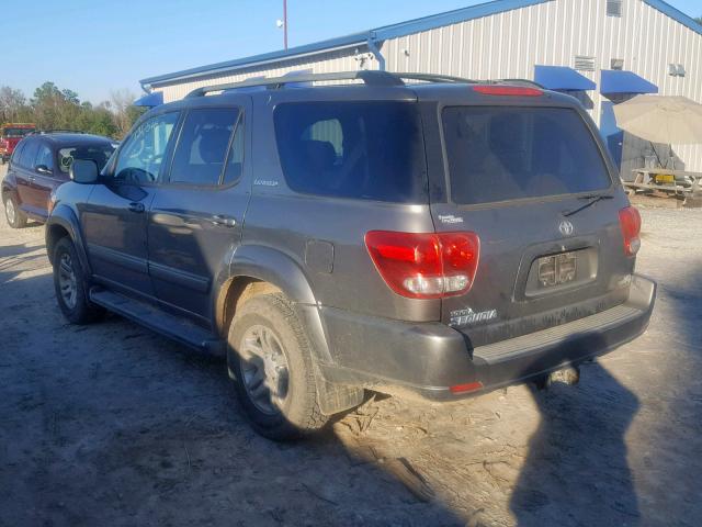 5TDZT38A86S266322 - 2006 TOYOTA SEQUOIA LI GRAY photo 3