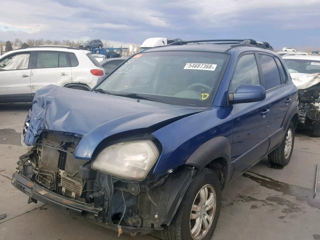 KM8JN12D67U525476 - 2007 HYUNDAI TUCSON SE BLUE photo 2