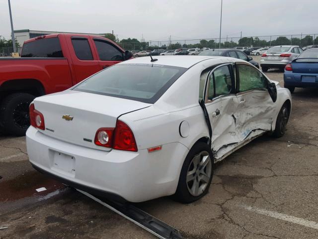 1G1ZA5EUXBF281763 - 2011 CHEVROLET MALIBU LS WHITE photo 4