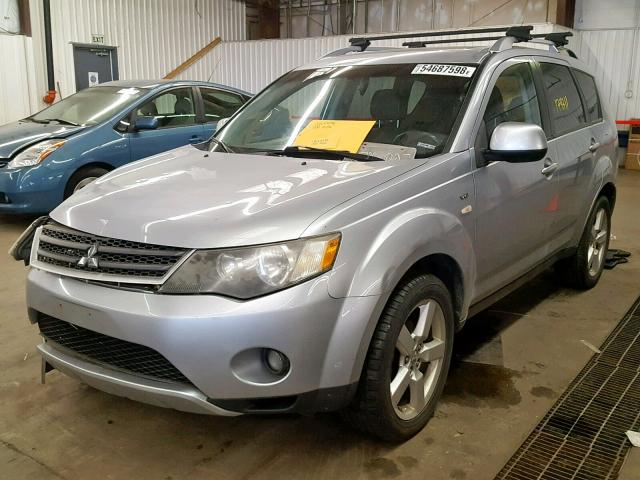 JA4MT41X48Z018269 - 2008 MITSUBISHI OUTLANDER SILVER photo 2