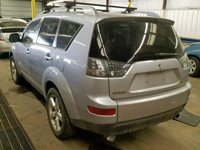 JA4MT41X48Z018269 - 2008 MITSUBISHI OUTLANDER SILVER photo 3