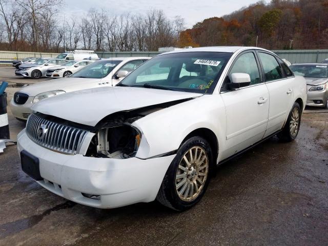 1MEHM43125G605668 - 2005 MERCURY MONTEGO PR WHITE photo 2