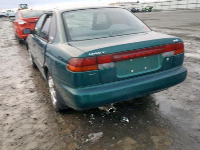 4S3BD4355W7211299 - 1998 SUBARU LEGACY L GREEN photo 3