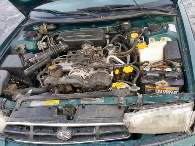 4S3BD4355W7211299 - 1998 SUBARU LEGACY L GREEN photo 7