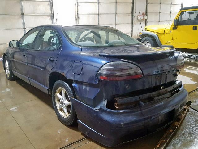 1G2WP52KXYF327715 - 2000 PONTIAC GRAND PRIX BLUE photo 3