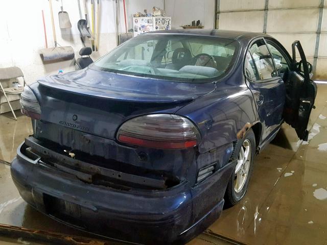 1G2WP52KXYF327715 - 2000 PONTIAC GRAND PRIX BLUE photo 4