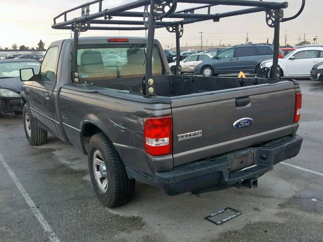 1FTKR1AD5APA61679 - 2010 FORD RANGER GRAY photo 3