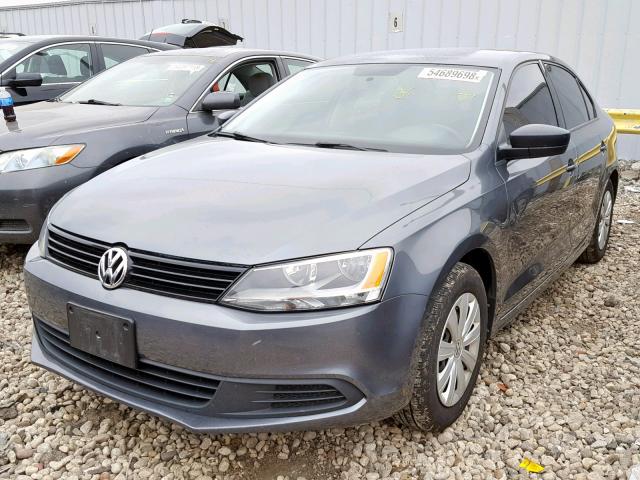 3VW2K7AJ6EM252713 - 2014 VOLKSWAGEN JETTA BASE 灰色 照片 2