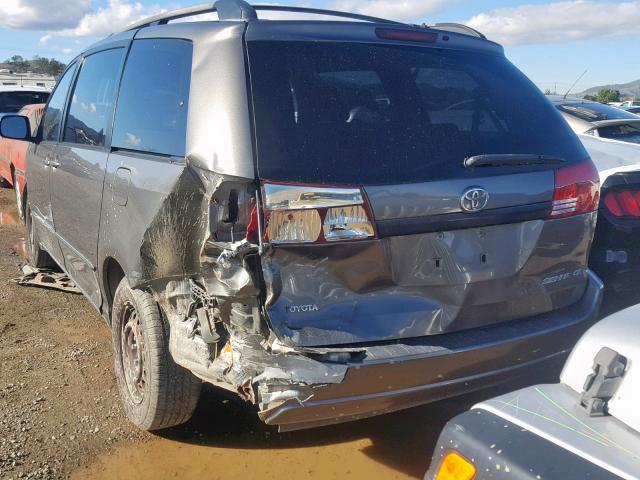 5TDZA23C74S030430 - 2004 TOYOTA SIENNA BROWN photo 3