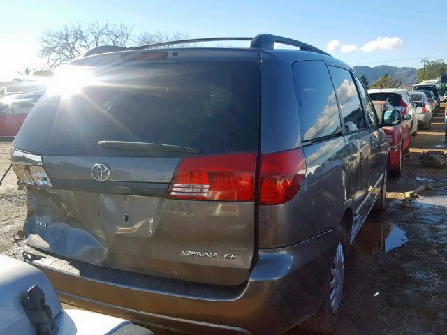 5TDZA23C74S030430 - 2004 TOYOTA SIENNA BROWN photo 4