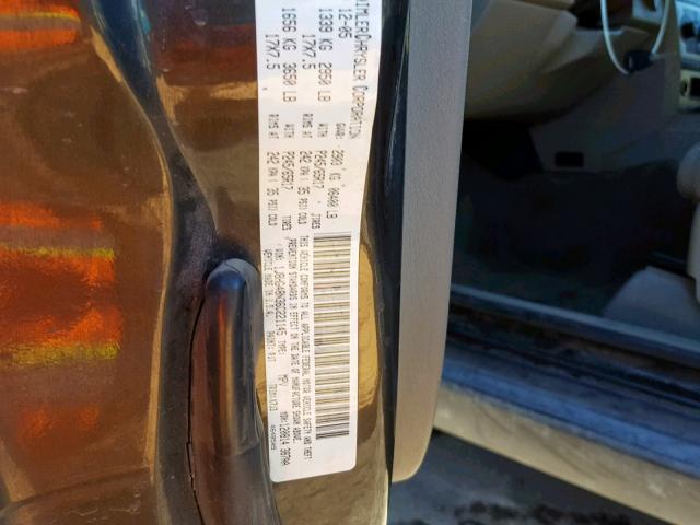 1J8HG48N36C221145 - 2006 JEEP COMMANDER Boz foto 10