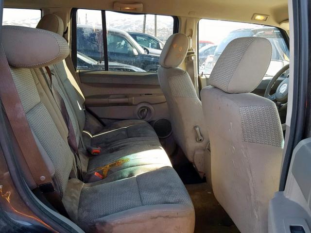 1J8HG48N36C221145 - 2006 JEEP COMMANDER Boz foto 6