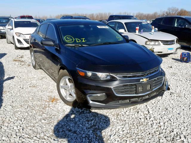 1G1ZB5ST7JF255077 - 2018 CHEVROLET MALIBU LS შავი ფოტო 1