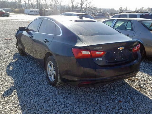 1G1ZB5ST7JF255077 - 2018 CHEVROLET MALIBU LS შავი ფოტო 3