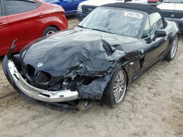 4USCN53422LL50817 - 2002 BMW Z3 3.0 BLACK photo 2