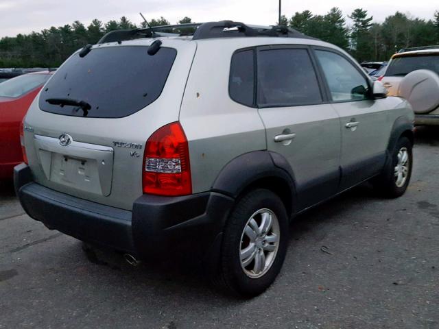 KM8JN12D87U574744 - 2007 HYUNDAI TUCSON SE GRAY photo 4