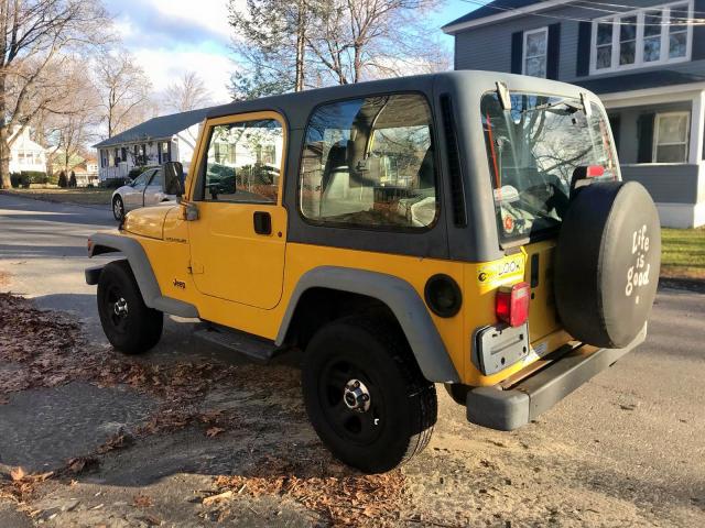 1J4FA29PXYP705100 - 2000 JEEP WRANGLER / YELLOW photo 3