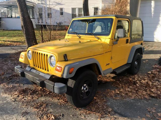 1J4FA29PXYP705100 - 2000 JEEP WRANGLER / YELLOW photo 4