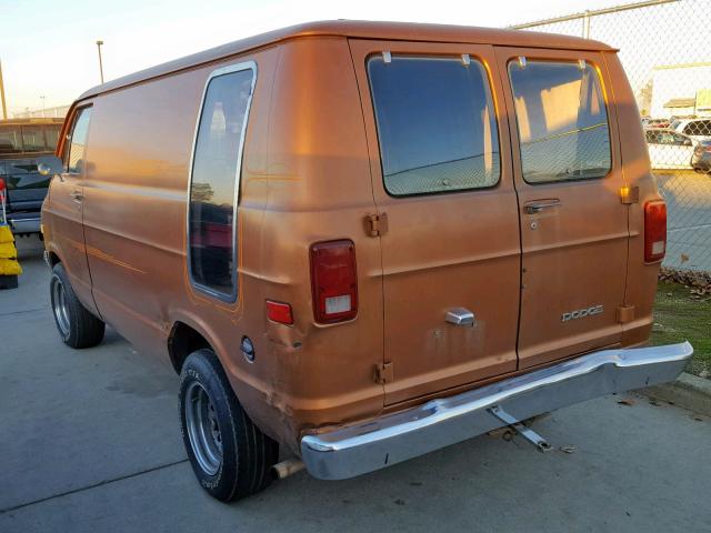 B21BF8X164943 - 1978 DODGE VAN BROWN photo 3