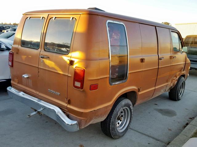 B21BF8X164943 - 1978 DODGE VAN BROWN photo 4