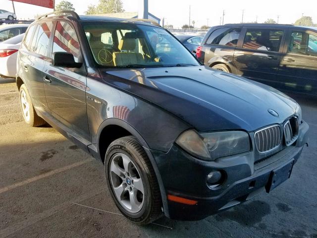 WBXPC93497WJ00679 - 2007 BMW X3 3.0SI GREEN photo 1