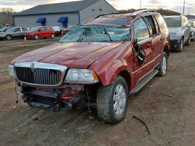 5LMEU88H64ZJ53866 - 2004 LINCOLN AVIATOR 红色 照片 2