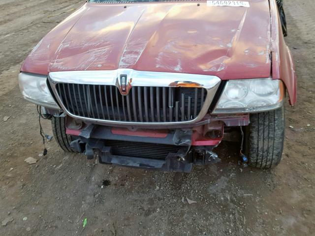 5LMEU88H64ZJ53866 - 2004 LINCOLN AVIATOR 红色 照片 7