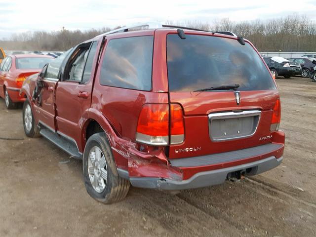 5LMEU88H64ZJ53866 - 2004 LINCOLN AVIATOR 红色 照片 9