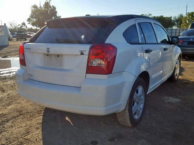 1B3HB48B08D782591 - 2008 DODGE CALIBER SX WHITE photo 4