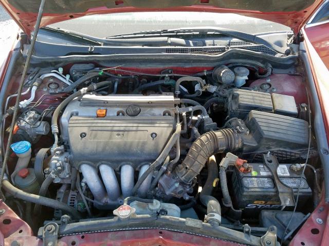 1HGCM56867A021291 - 2007 HONDA ACCORD EX RED photo 7