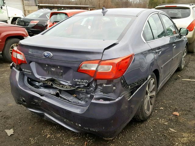 4S3BNEK63H3012842 - 2017 SUBARU LEGACY 3.6 GRAY photo 4