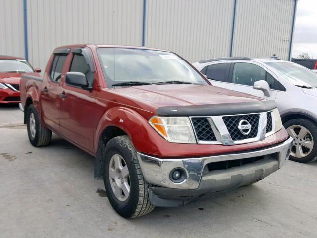 1N6AD07U56C440317 - 2006 NISSAN FRONTIER C RED photo 1