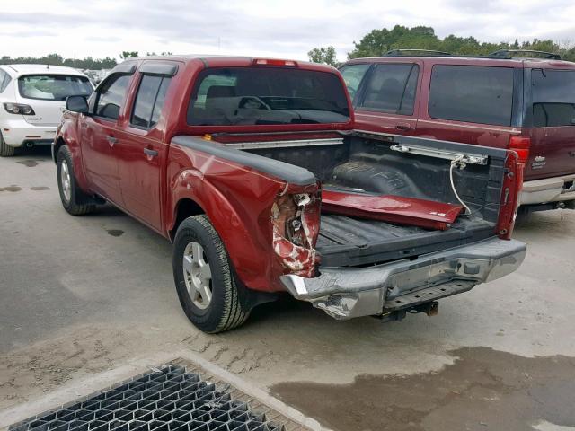 1N6AD07U56C440317 - 2006 NISSAN FRONTIER C RED photo 3