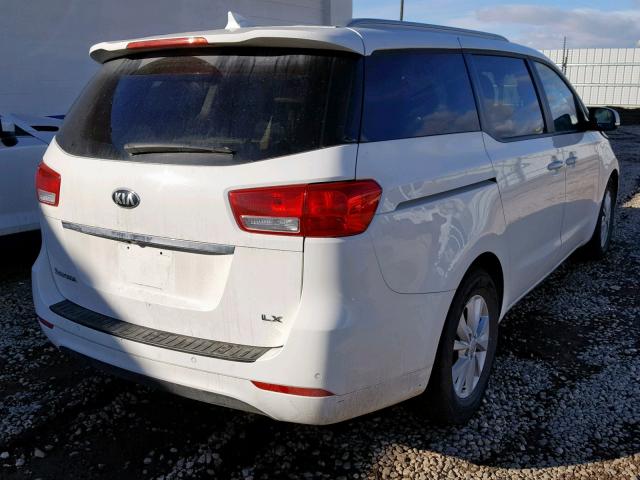 KNDMB5C1XH6243286 - 2017 KIA SEDONA LX WHITE photo 4