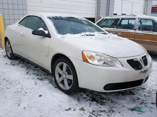 1G2ZH36N074168037 - 2007 PONTIAC G6 GT WHITE photo 1