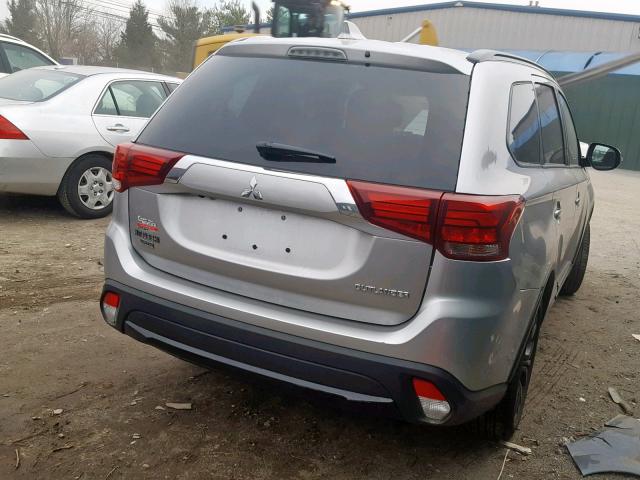 JA4AD3A34JZ061118 - 2018 MITSUBISHI OUTLANDER SILVER photo 4