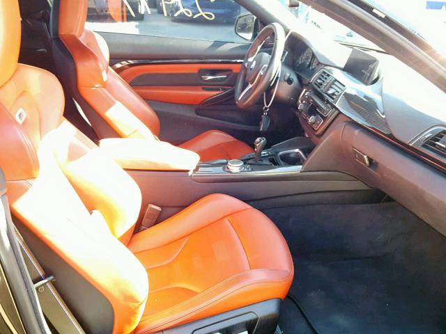 WBS3R9C52HK709178 - 2017 BMW M4 BLACK photo 5