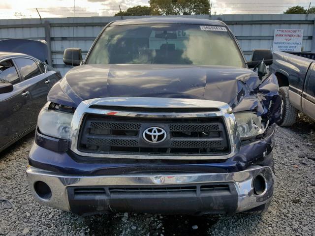 5TFRM5F18CX040864 - 2012 TOYOTA TUNDRA DOU BLUE photo 9