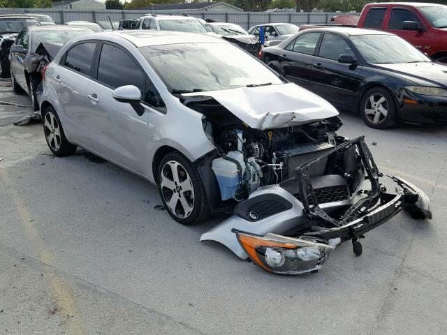 KNADN5A32D6245245 - 2013 KIA RIO EX SILVER photo 1