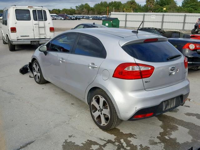 KNADN5A32D6245245 - 2013 KIA RIO EX SILVER photo 3