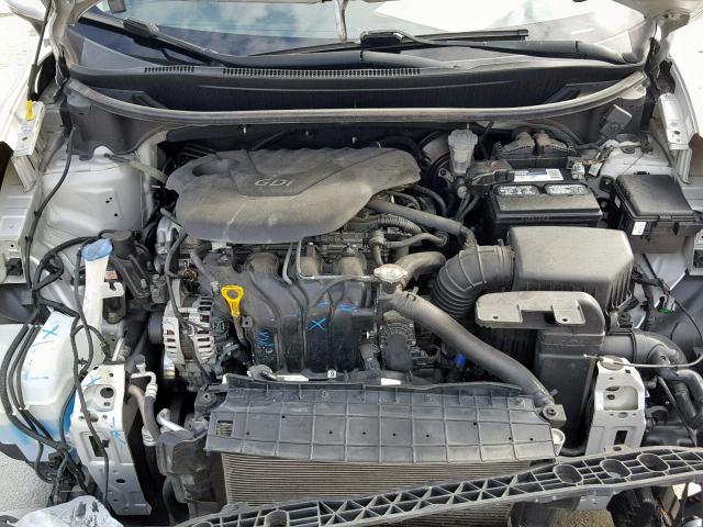 KNADN5A32D6245245 - 2013 KIA RIO EX SILVER photo 7