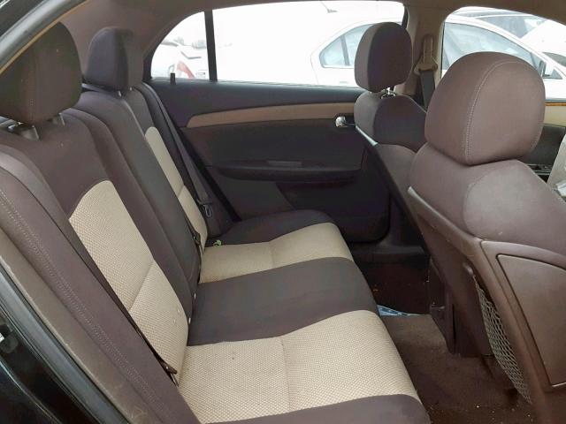 1G1ZH57B78F215395 - 2008 CHEVROLET MALIBU 1LT BLACK photo 6