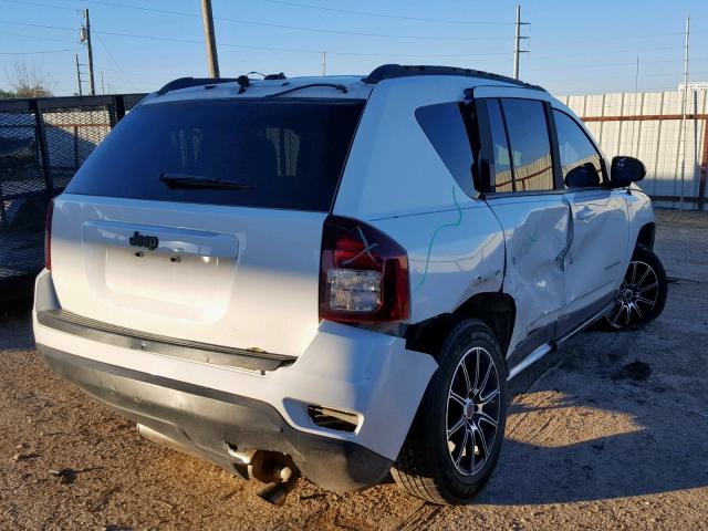 1C4NJCBA3GD576856 - 2016 JEEP COMPASS SP WHITE photo 4