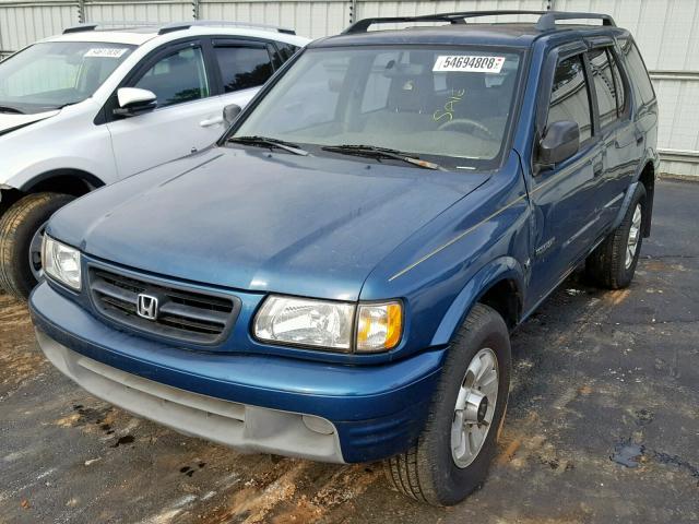 4S6DM58W6Y4418226 - 2000 HONDA PASSPORT E 蓝色 照片 2