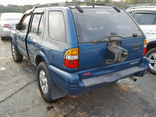 4S6DM58W6Y4418226 - 2000 HONDA PASSPORT E 蓝色 照片 3