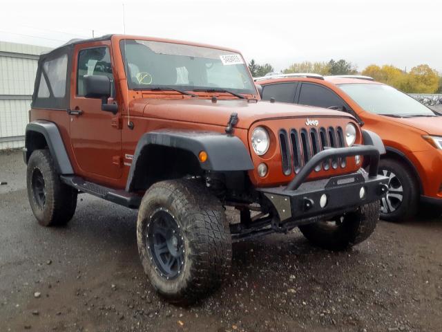 1C4AJWAG0EL206697 - 2014 JEEP WRANGLER S ORANGE photo 1