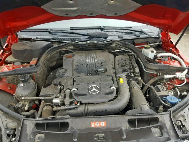 WDDGF4HB6CA609057 - 2012 MERCEDES-BENZ C 250 RED photo 7