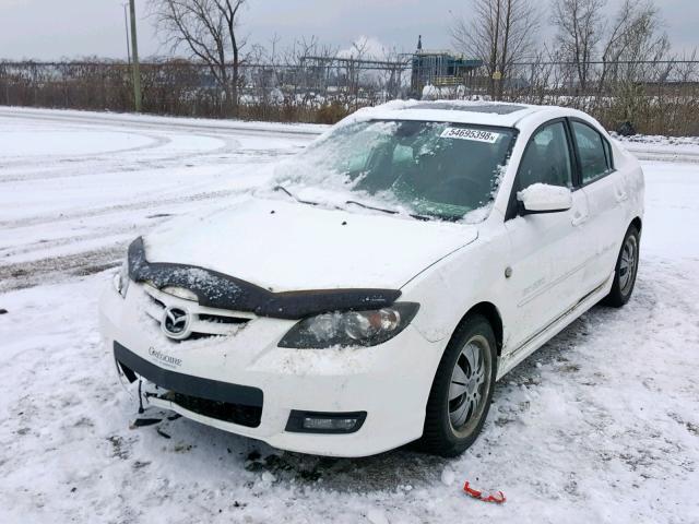 JM1BK323771686733 - 2007 MAZDA 3 S WHITE photo 2