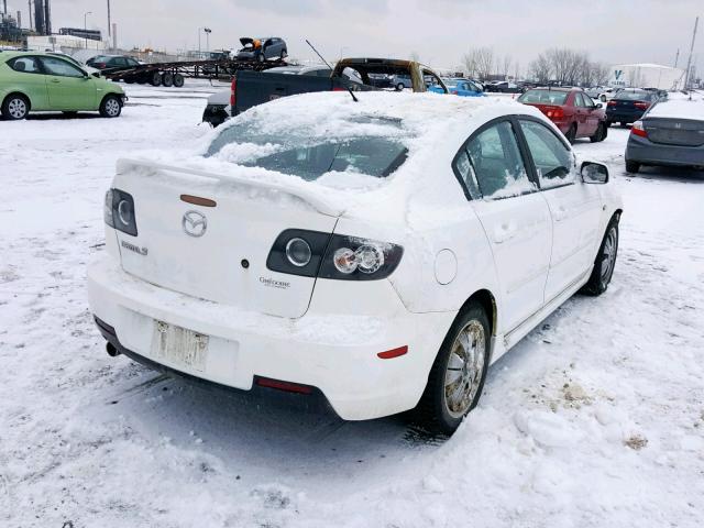 JM1BK323771686733 - 2007 MAZDA 3 S WHITE photo 4